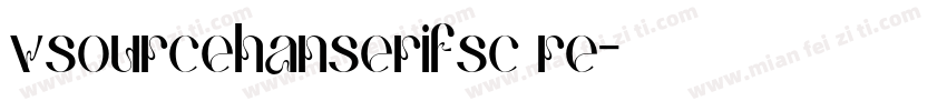 vsourcehanserifsc re字体转换